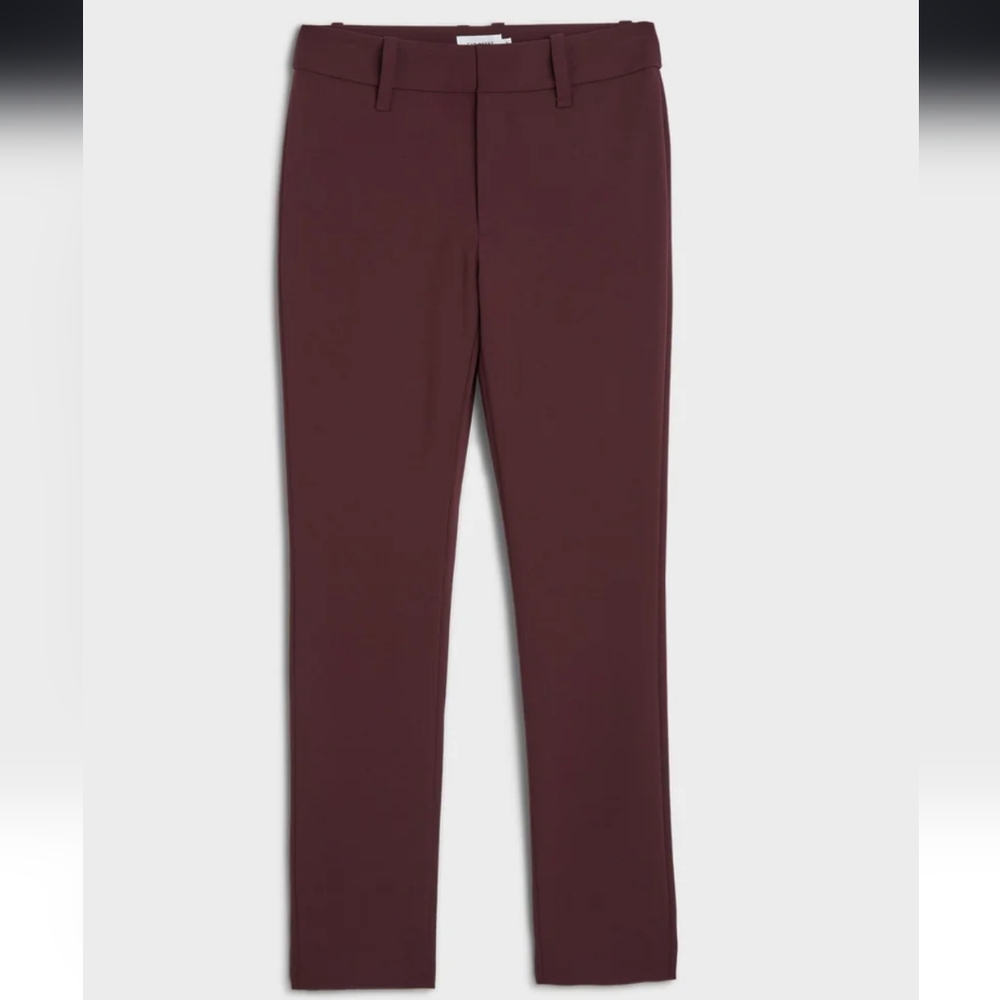 The Reset Highrise Skinny Stretch Pant In Wine Red, Sz M